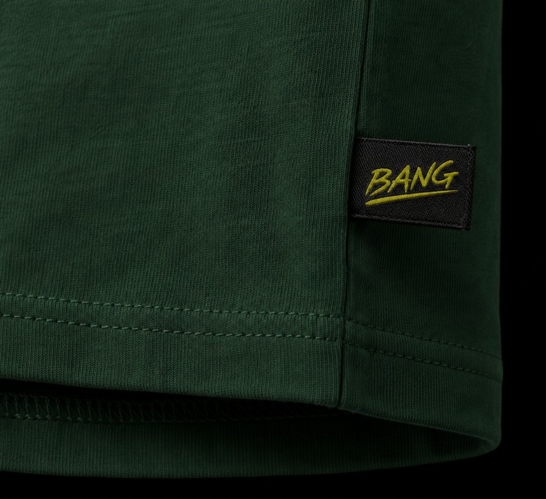 BANG hem tag and stitching